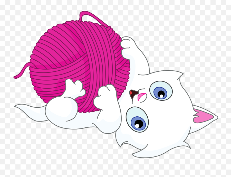 Kitten Yarn Playing - Free Image On Pixabay Emoji,Kitten Emoji