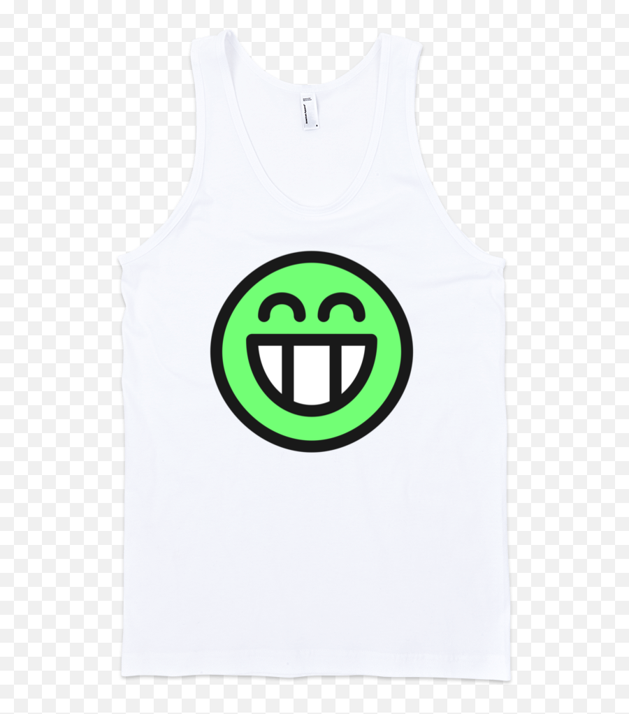 Download Green Smiley Fine Jersey Tank Top Unisex - Smiley Smiley Emoji,Green Emoticon