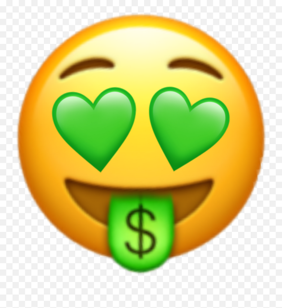 Money Hearteyes Greenheart Heartmoney Sticker By - Heart Eye Money Emoji,Creative Emoji Pictures