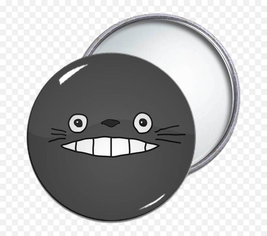 Totoro Round Pocket Mirror - Happy Emoji,Emoticon Pillows Wholesale