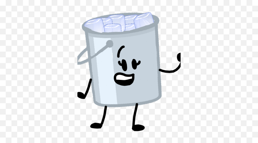 Ice Bucket - Ice Bucket Cartoon Transparent Emoji,Paint Bucket Emoji