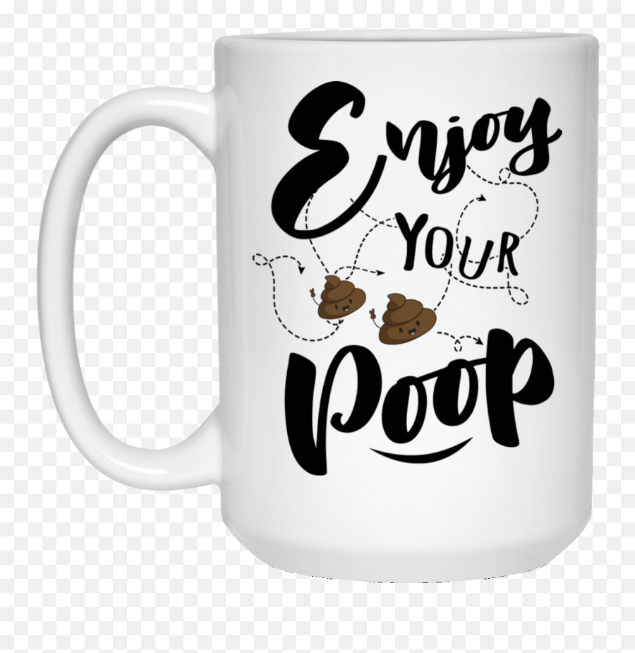 Enjoy Your Poop Ceramic Coffee Mug - Beer Stein Water Bottle Color Changing Mug Serveware Emoji,Shit Emoji Hat