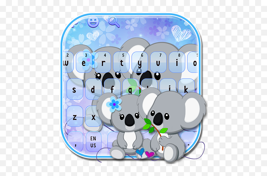 Cute Koala Keyboard - Dot Emoji,Koala Emoji Android