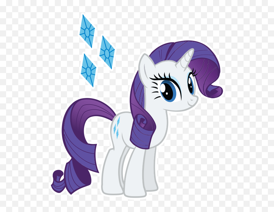 Pony Characters - My Little Pony Rarity With Glasses Emoji,Candy Pony Emotion Pets