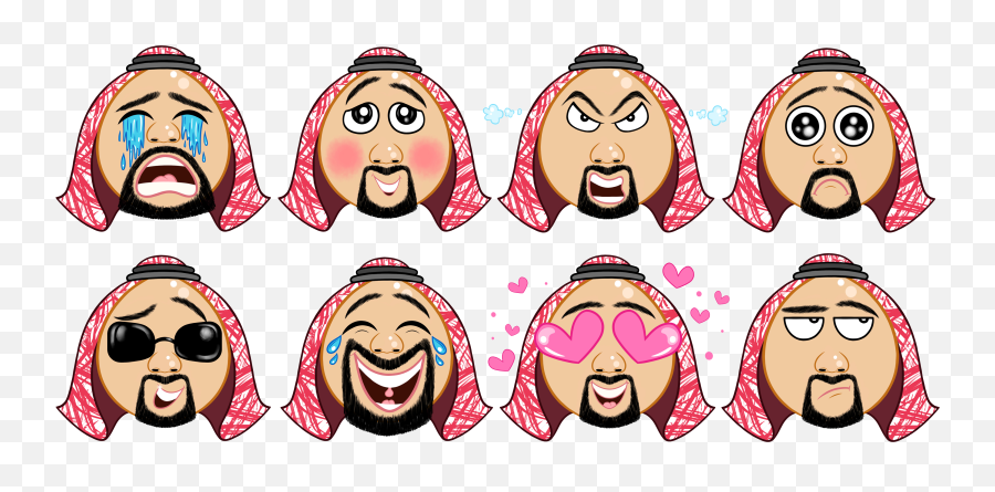 Khaliji Emoji Imessage Stickers - Happy,Imessage Emoji