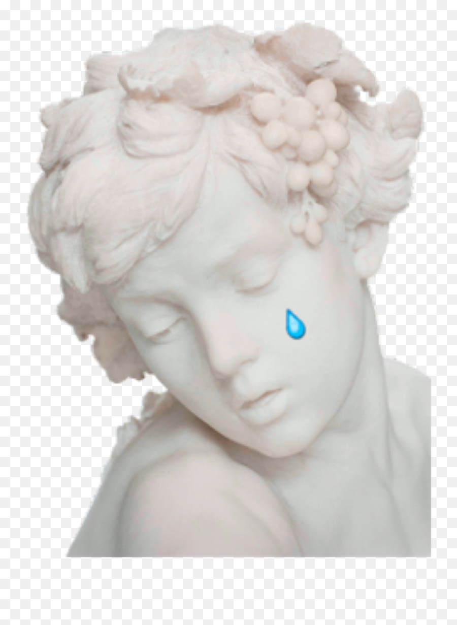 Aesthetic Sad Sculpture Crying Sticker - Transparent Vaporwave Statue Gif Emoji,Soap Carving Emojis