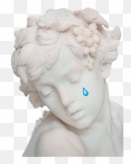 Aesthetic Sad Sculpture Crying Sticker - Transparent Vaporwave Statue Gif Emoji,Soap Carving Emojis