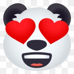In Love Panda Gif - Inlove Panda Joypixels Discover U0026 Share Gifs Gif Emoji,Kermit Heart Emojis