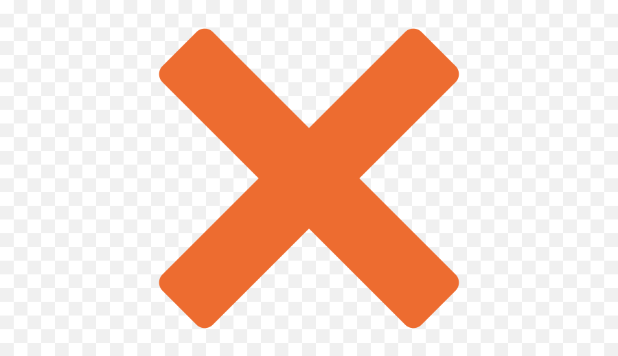 Cross Mark Emoji - X Cross Icon,Red X Emoji