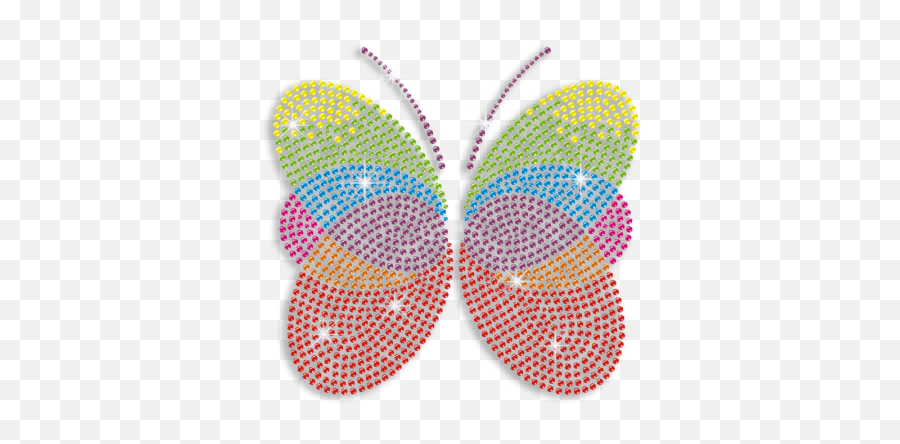 Colorful Butterfly Iron - Girly Emoji,Buy Emotion Butterfly