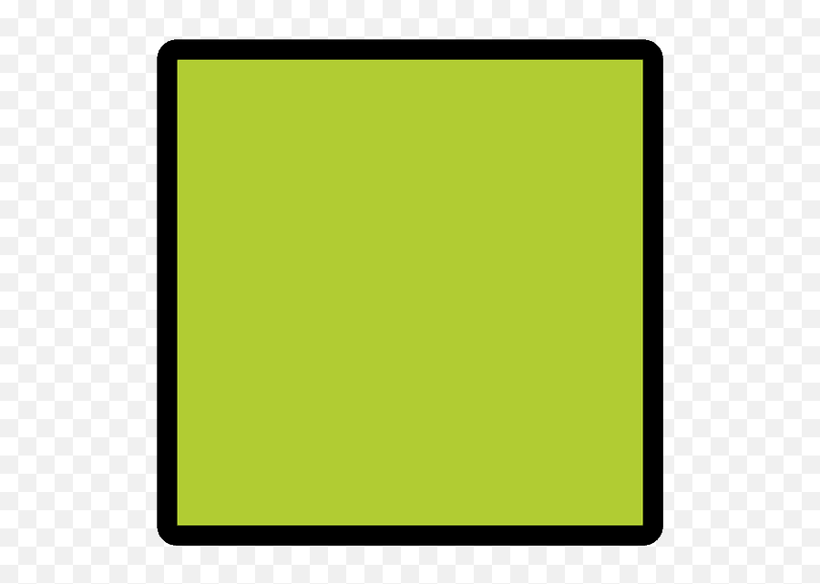 Green Square Emoji Clipart Free Download Transparent Png - Square Symbol Green,Green And Orange Emojis