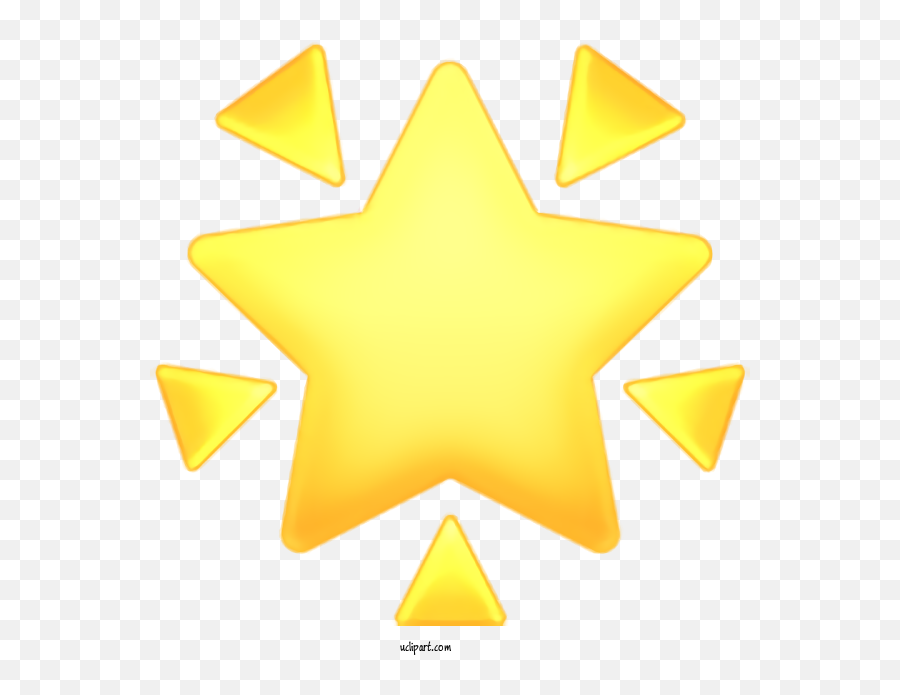 Holidays Yellow Star For Diwali - Diwali Clipart Holidays Language Emoji,Holiday Emojis Chanukah