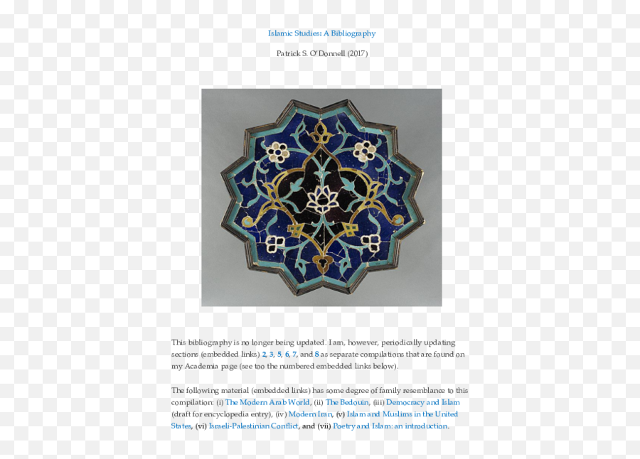 Pdf Islamic Studies Bibliography Patrick S Ou0027donnell - Star Emoji,Illuminati Emoticons In League Of Legends