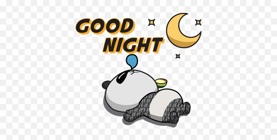 Fendi Drops Capsule Collection With K - Pop Rapper Jackson Wang Panda Good Night Gif Emoji,Bye Emoji