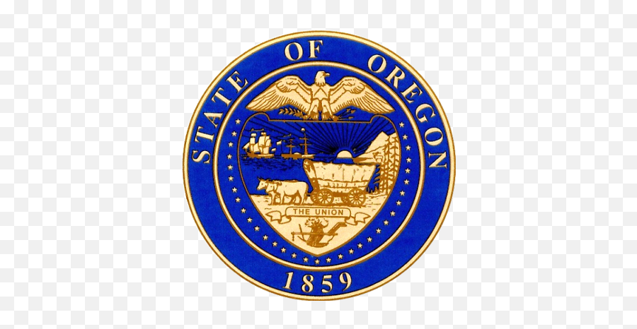 Oregon State Seal Vinyl Flag Decal - Blue Oregon State Seal Emoji,Oragon Flag Emoji