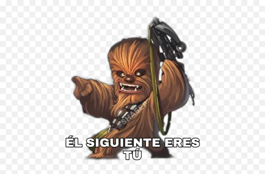 Star Warsjavi U0026shasep Stickers For Whatsapp - Chewbacca Anime Emoji,Chewbacca Emojis