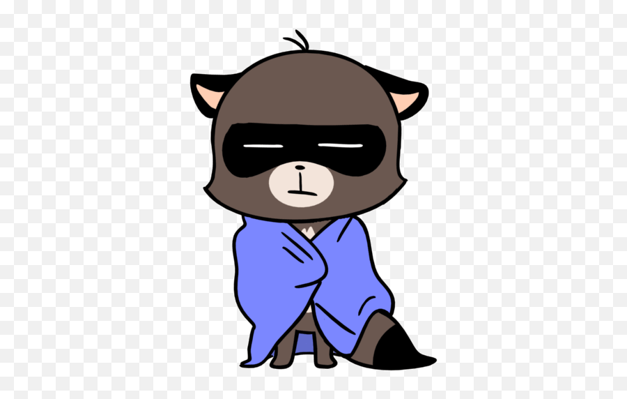 Gif Stickers - Cartoon Raccoon Transparent Gif Emoji,Moveable Emojis