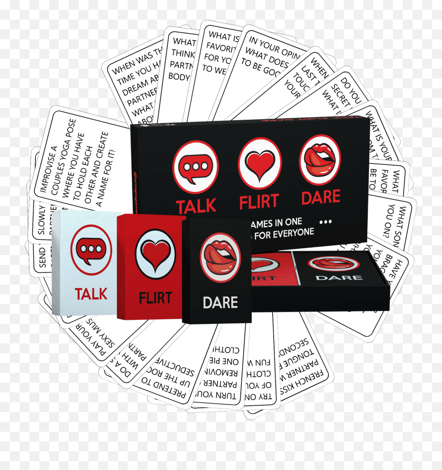 Talk Flirt Dare - Card Game For Couples U2013 Artagia Games Talk Flirt Dare Card Game Emoji,Flirt Text Emoticon