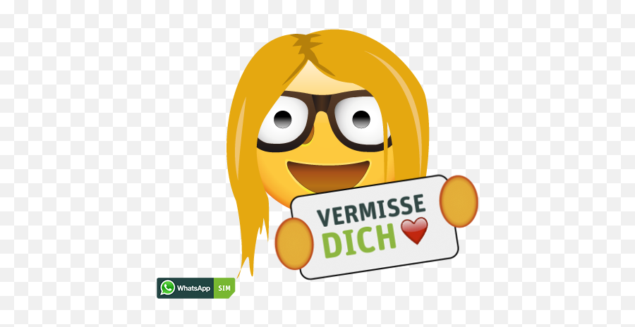 Whatsapp Sim Smiley Creator - Emoji Vermiss Dich,Blonde Emoji