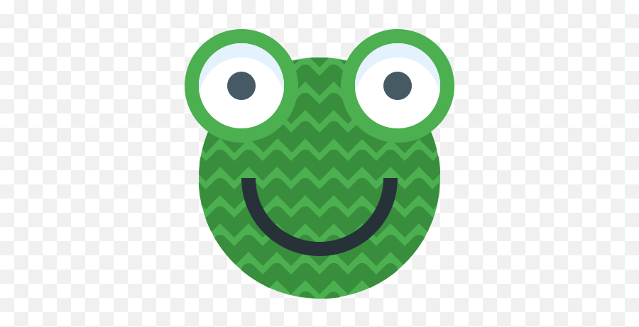 Knitted Frog Icon In Color Style - Happy Emoji,Knitter Emojis