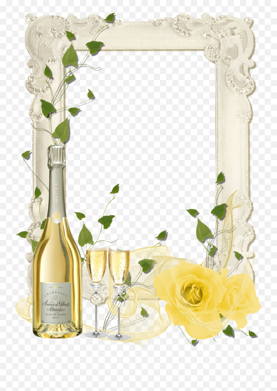Free Champagne Transparent Png Download Free Clip Art Free - Champagne Frame Png Emoji,Champagne Bottle Emoji