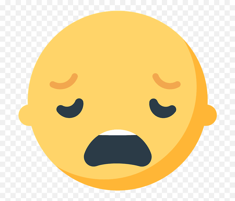 Weary Face Emoji Clipart - Weary Face Emoji On Mozilla Firefox Os,Whatsapp Emoticon Tired Clipart