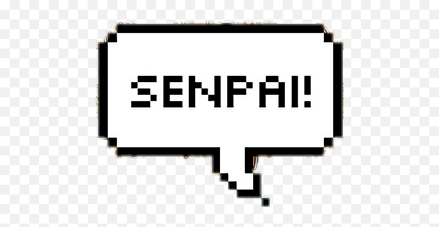 Senpai Noticemesenpai Kawaii Sticker By Extinctpluto - Notice Me Senpai Bubble Text Emoji,Senpai Emoji