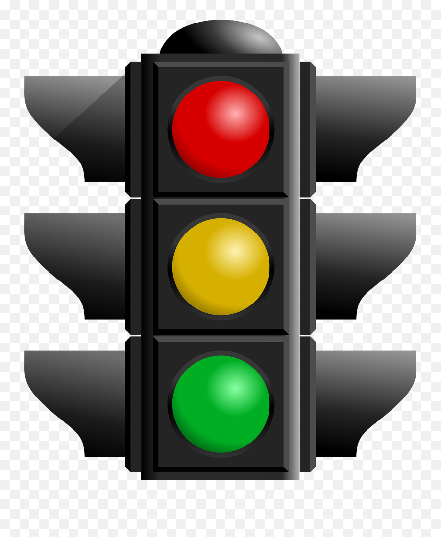 Clip Arts Related To - Flashing Yellow Traffic Light Gif Traffic Light Signal Clipart Emoji,Red Light Emoji