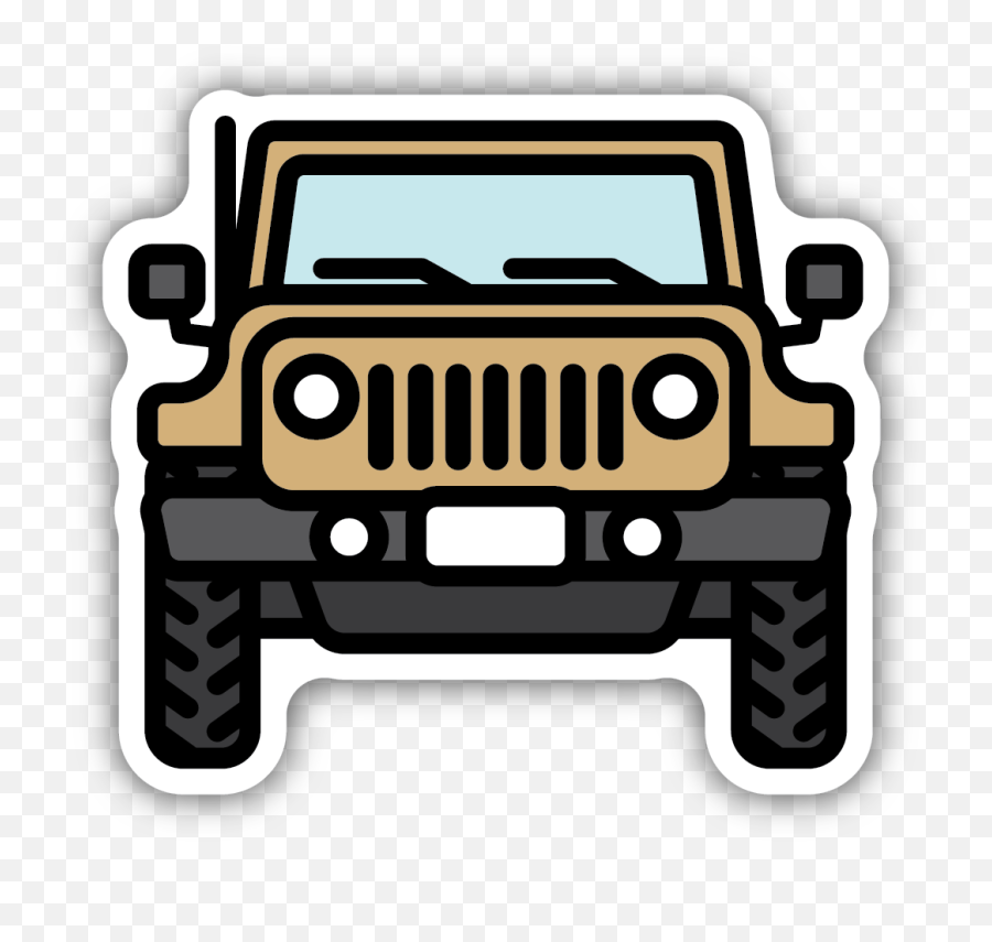 Products Tagged Front View - Jeep Sticker Emoji,Sandra Boynton Digital Sticker Emoticon