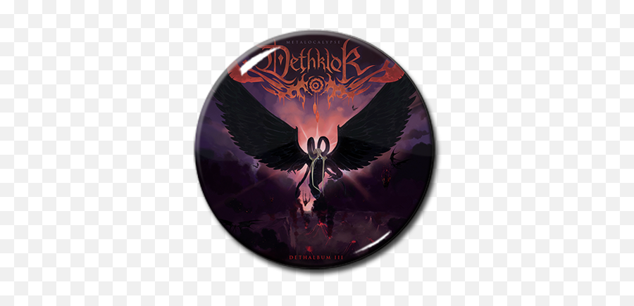 Dethklok - Dethalbum Iii 15 Pin Emoji,Smiley Face Emoticon Flipping Birds