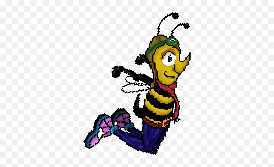 Artstation - Daizo The Bee 2d Animation Project Matthew Cornes Emoji,Bee Emoticon Gif