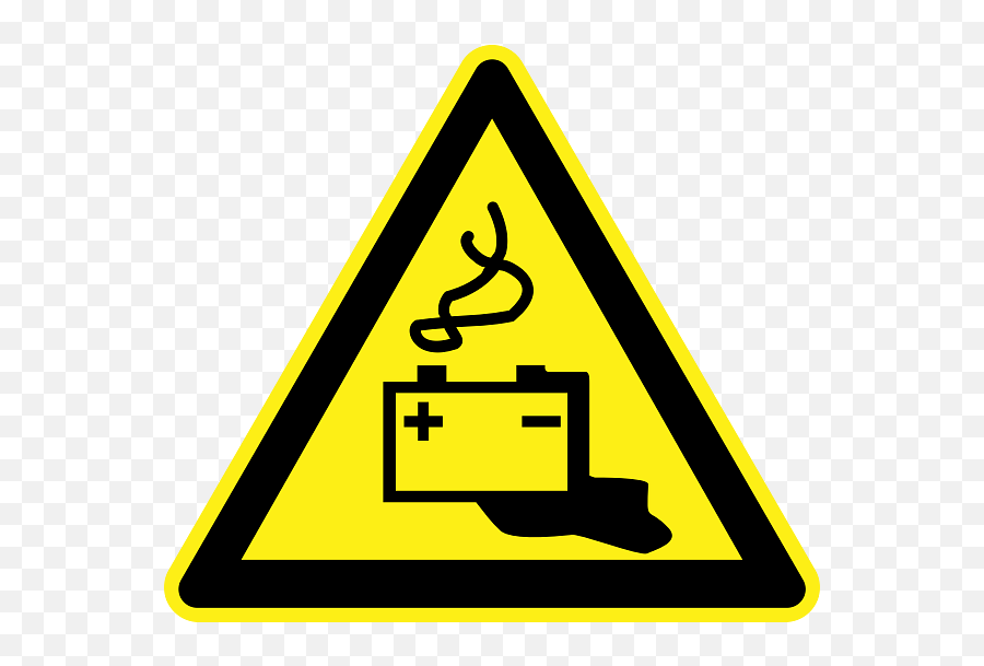 Alkaline Liquid Hazard Warning Sign Transparent Png - Stickpng Emoji,All Wechat Falling Down Emoticon