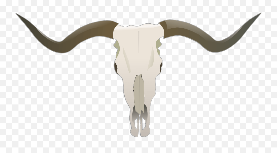 Longhorn Skull Clipart - Skull Emoji,Longhorn Emoji