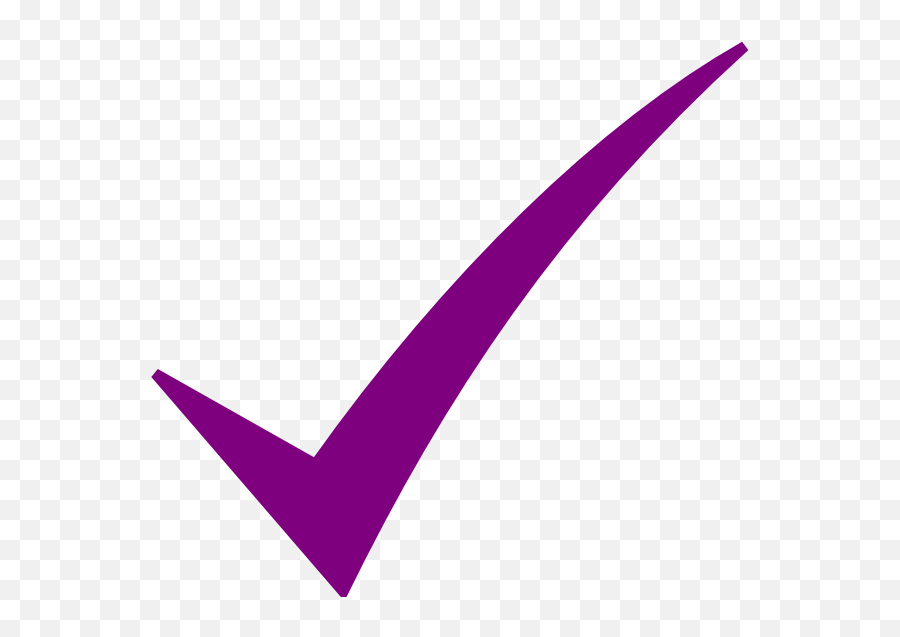 Clip Art Check Mark Symbol Clipart - Purple Check Mark Png Emoji,Checkmaark Emoji