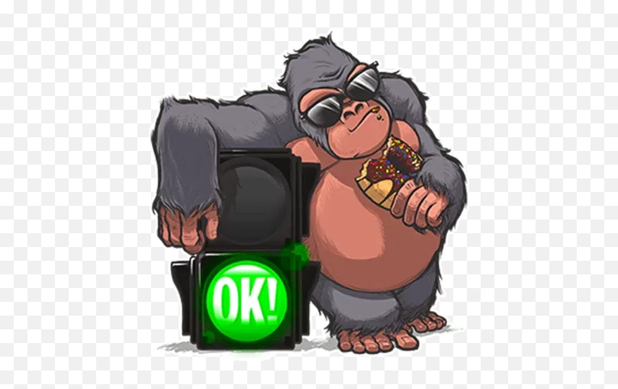 Mr Gorilla Sticker Pack - Stickers Cloud Emoji,Gorilla Emojii