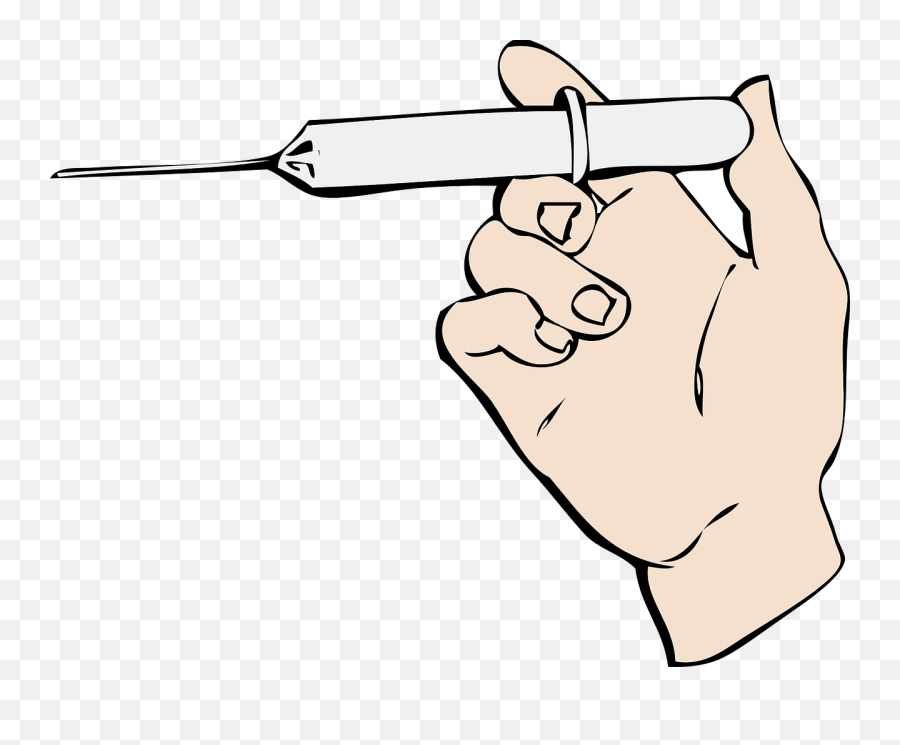 Vector Praying Hands Emoji - Clip Art Library Syringe With Hand Cartoon,Needle Arm Emoji