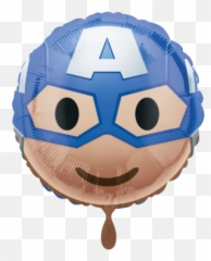 Captain America Emoji Folienballon - Captain America Balloon Emoji,America Emoji