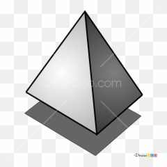How To Draw 3d Pyramid 3d Objects - Folding Emoji,Pyramid Emoji