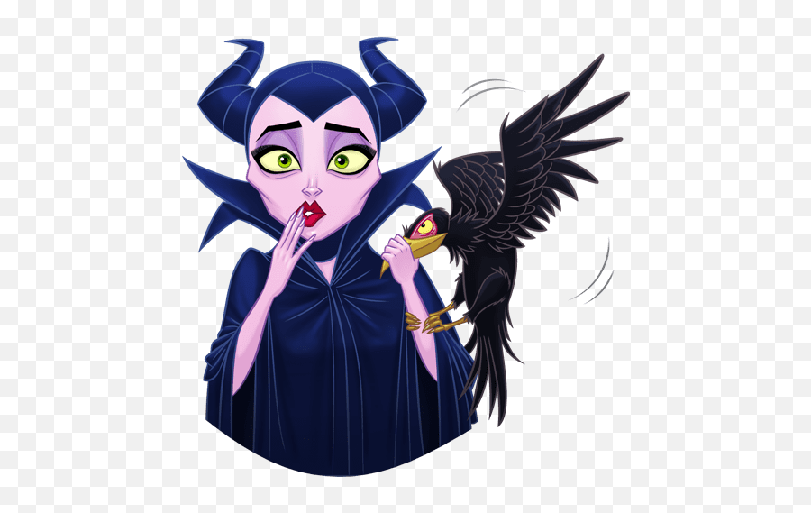 Vk Sticker 22 From Collection Maleficent Download For Free Emoji,Disney Emoji Maleficent