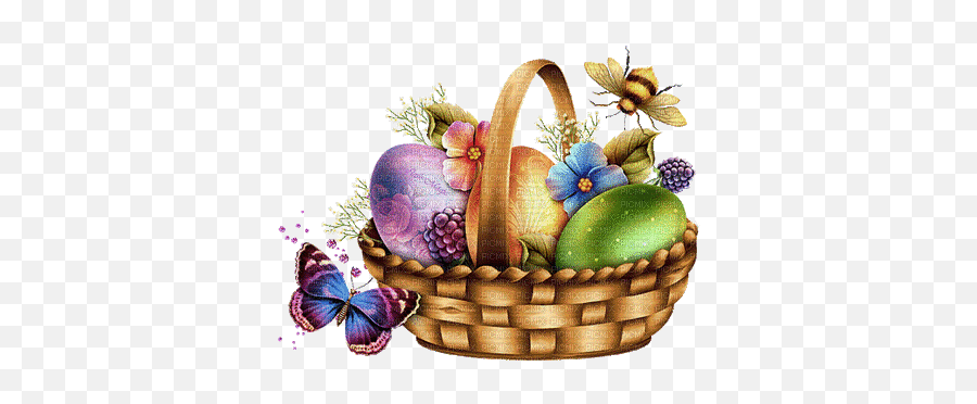 Beautiful Animated Easter Baskets Page 1 - Line17qqcom Emoji,Free Easter Emoticons Download
