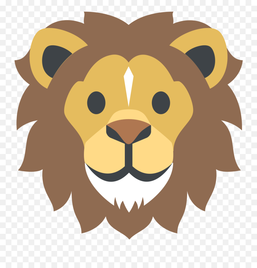 Lion Face - Lion Emoji,Lion Emoji