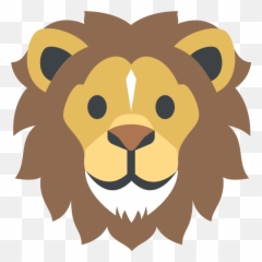 Lion Face - Lion Emoji,Lion Emoji