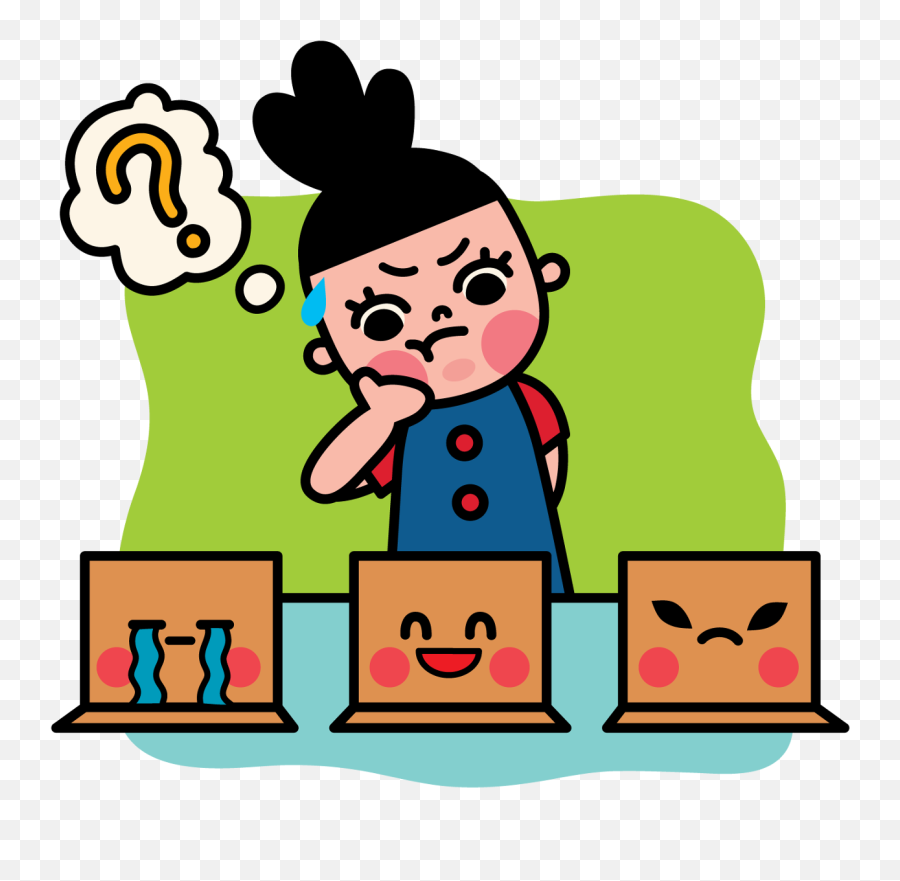 Facebook Stickes Box Girl - Uijungkim Happy Emoji,Download Emotion Stickers For Facebook