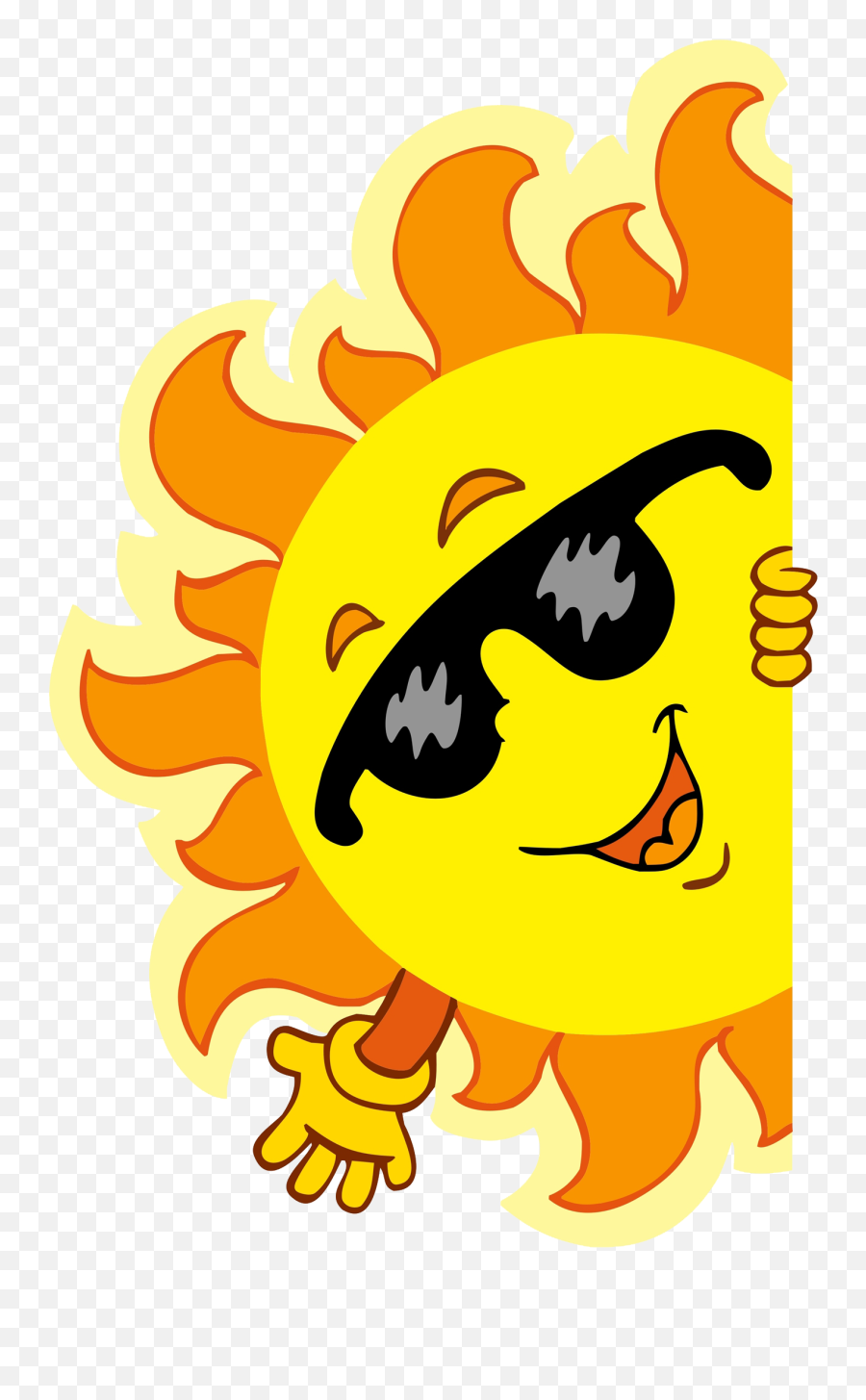 Library Of Sun With Sunglasses Image Freeuse Free Png Files - Transparent Background Sun Cartoon Png Emoji,Cat Emoji Sunglasse