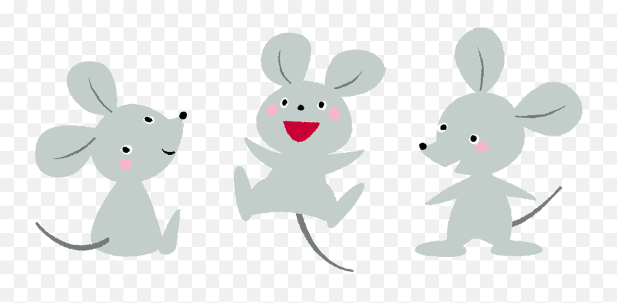 Three Mice Clipart Free Download Transparent Png Creazilla - Clipart Pictures Of Mice Emoji,Mice Emoji
