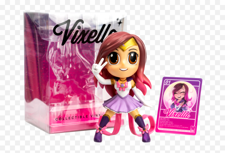 Vixella Vinyl Collectible - Fictional Character Emoji,Vinyl Toy + Change Emotions