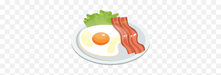 Food Emojis Gif By Hitendrasinh Gohil - Bacon And Eggs,Food Emojis