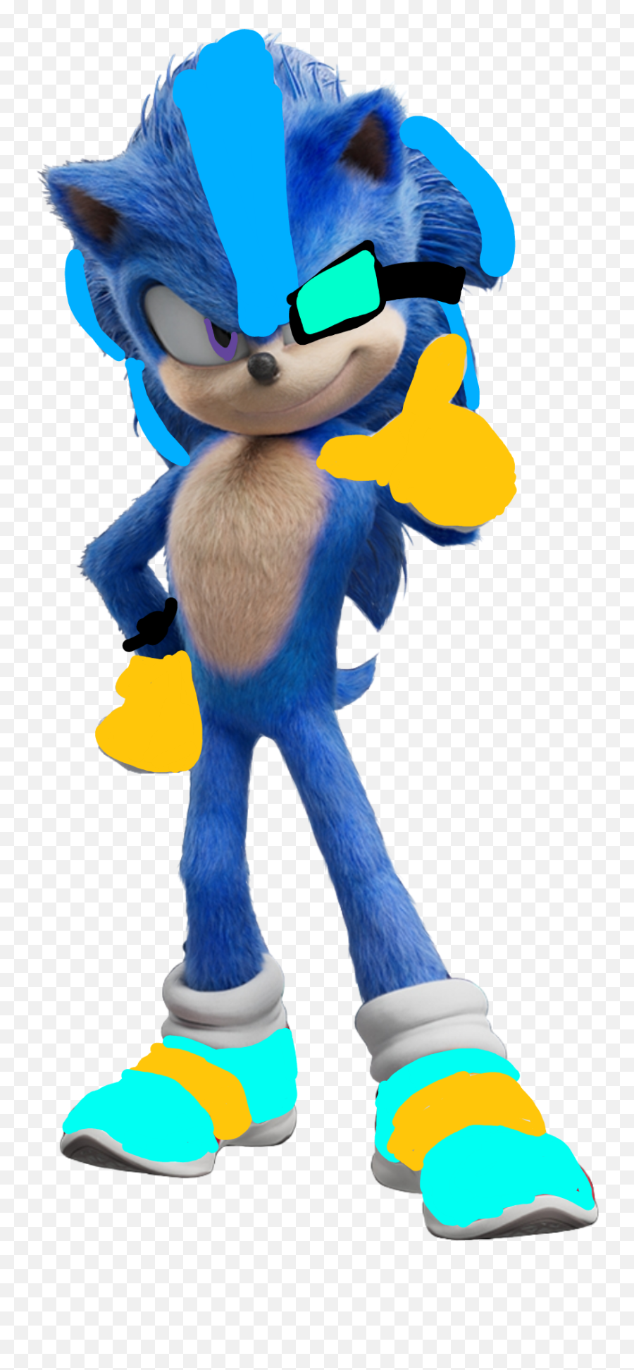 The Most Edited Ocs Picsart - Sonic The Hedgehog Movie Point Emoji,Emojis Soplando