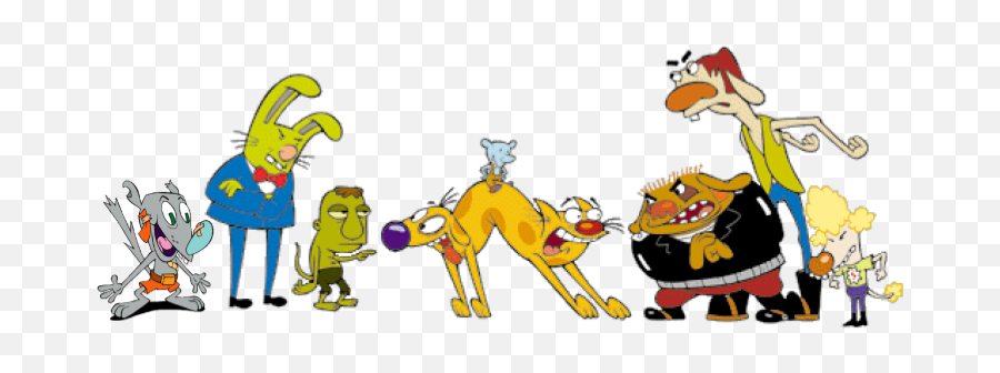 List Of Catdog Characters Nickelodeon Fandom - Film Kartun Cat Dog Emoji,Dogs Emotions Comic