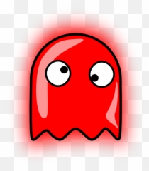 Ghost Pacman Pac - Pacman Red Ghost Transparent Png Emoji,Cute Anime Ghost Emoticons